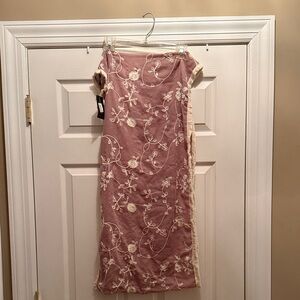 INC International Concepts Pink Floral Scarf